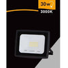 Faretto Led Faro 30 Watt 2700lm Ip65 Nero Luce Calda Fredda Naturale Ek02-30w-n