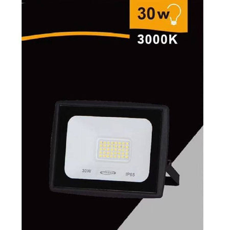 Faretto Led Faro 30 Watt 2700lm Ip65 Nero Luce Calda Fredda Naturale Ek02-30w-n