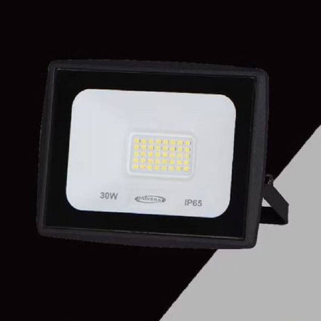 Faretto Led Faro 30 Watt 2700lm Ip65 Nero Luce Calda Fredda Naturale Ek02-30w-n