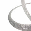 Lampadario Led A Effetto Cristallo Intrecciato 40w Luce 6500k 3000k 4000k Lp-25b