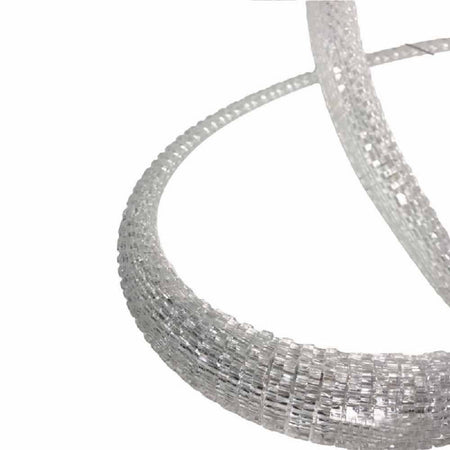 Lampadario Led A Effetto Cristallo Intrecciato 40w Luce 6500k 3000k 4000k Lp-25b