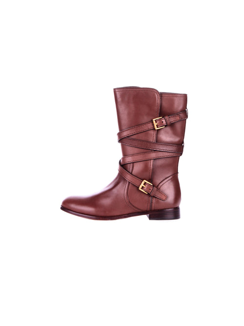 Ralph Lauren Stivali Mogano da donna