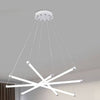 Lampadario Led Moderno 55w A Sospensione A Raggi Luce Fredda Calda Naturale A05-o