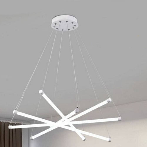 Lampadario Led Moderno 55w A Sospensione A Raggi Luce Fredda Calda Naturale A05-o
