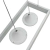 Lampadario Led Moderno Minimal Lampada Sospensione 40w Luce Calda Naturale Lp-08b