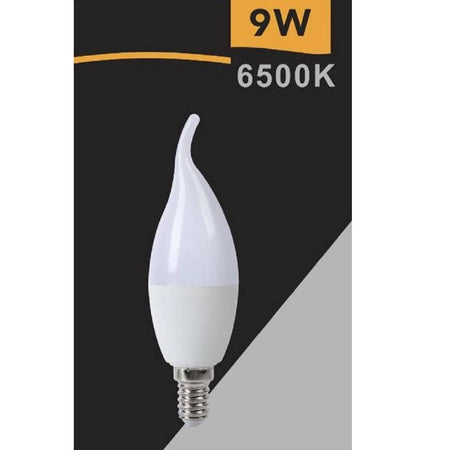 Lampadina Led E14 9watt Candela Fiamma Smd C37 Luce Naturale Calda Fredda C37-9w