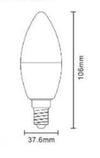Lampadina Led E14 9w Candela Smd E14 820 Lumen Luce Calda Naturale Fredda C36-9w