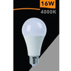 Lampadina Led Globo E27 16w Luce Fredda 6500k Calda 3000k Naturale 4000k A70-16w