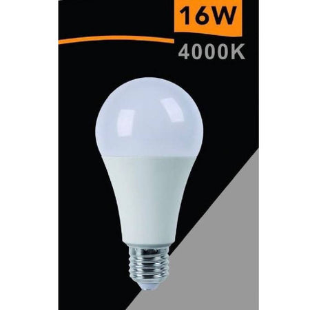 Lampadina Led Globo E27 16w Luce Fredda 6500k Calda 3000k Naturale 4000k A70-16w