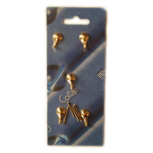 Appendi quadri goccia in ottone lucido
