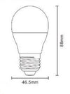 Lampadina Led E27 9 W 820lm Mini Globo G45 Smd Luce Calda Fredda Naturale G45-9w