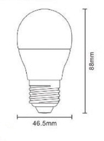 Lampadina Led E27 9 W 820lm Mini Globo G45 Smd Luce Calda Fredda Naturale G45-9w