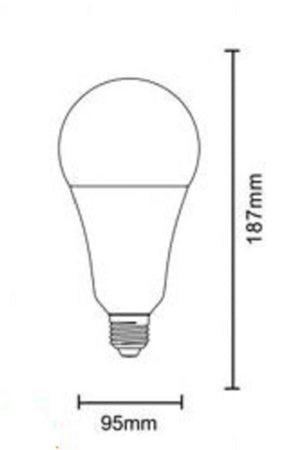 Lampadina A Led 25watt A95 E27 2500lm A Sfera Luce Fredda Calda Naturale A95-25w