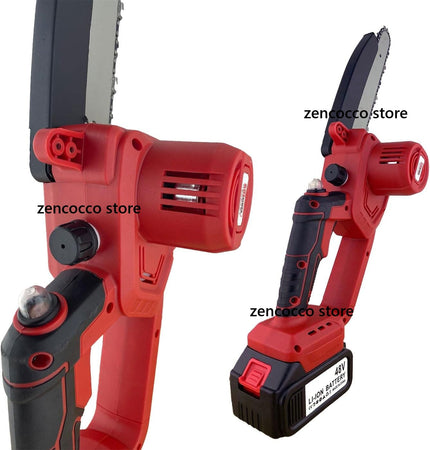Mini Motosega 8 +10 Pollici 2 Batterie 48V 720M/min oliatore automatico manipola laterale caricatore accessori valigia
