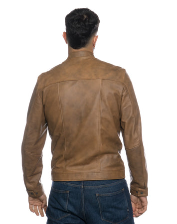 U010 - Giacca Uomo Cuoio in vera pelle