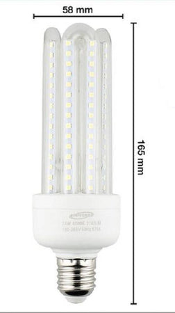 Lampadina Led E27 Da 24 Watt Luce Calda 3000k Fredda 6500k Naturale 4000k 4u-04t