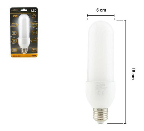 Lampadina Led E27 15 W Luce Fredda 6500k Calda 3000k Naturale 4000k 1520 Lm C50