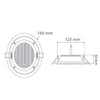 Pannello Led Slim Incasso Bordo In Vetro 12w Cct 3 Colorazioni Di Luce P125e-t3c