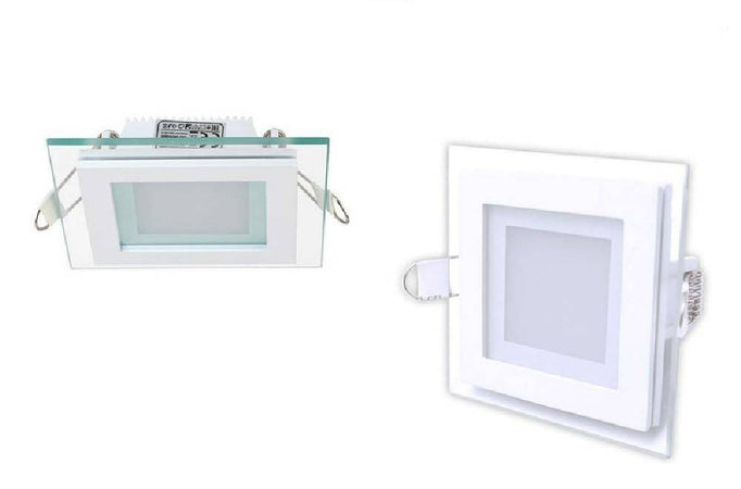 Pannello Led Slim Incasso Bordo In Vetro 6 W Cct 3 Colorazioni Di Luce P-75e-q3c