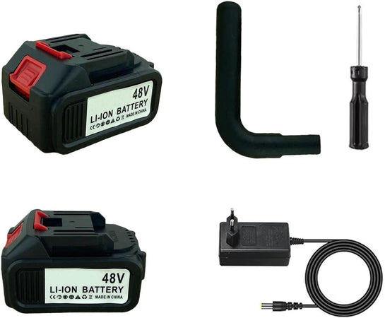 Mini Motosega 8 +10 Pollici 2 Batterie 48V 720M/min oliatore automatico manipola laterale caricatore accessori valigia