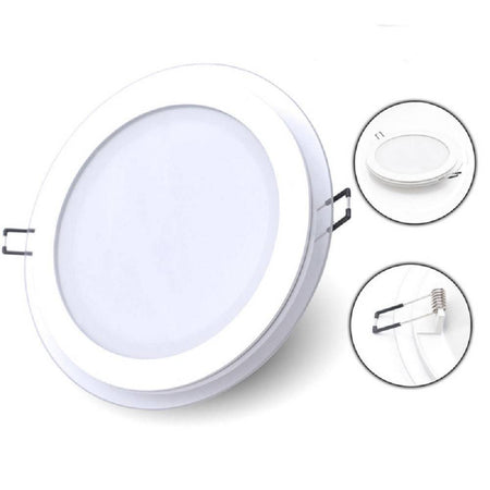 Pannello Led Slim Incasso Bordo In Vetro 6w Cct Tre Colorazioni Di Luce P75e-t3c