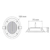 Pannello Led Slim Incasso Bordo In Vetro 6w Cct Tre Colorazioni Di Luce P75e-t3c