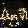 Luci Tende Led 12 Lampade Campane Alberi Natale Decorazioni A Corrente Bianco Caldo