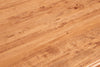 Biscottini Credenza Country in legno massello di tiglio struttura bianca anticata piano finitura naturale L160xPR42xH90 cm. Made in Italy