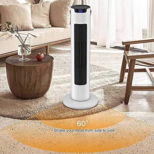 Termoventilatore Stufetta Elettrica Ceramico Caldo Oscillazione 60° 3 Modalità