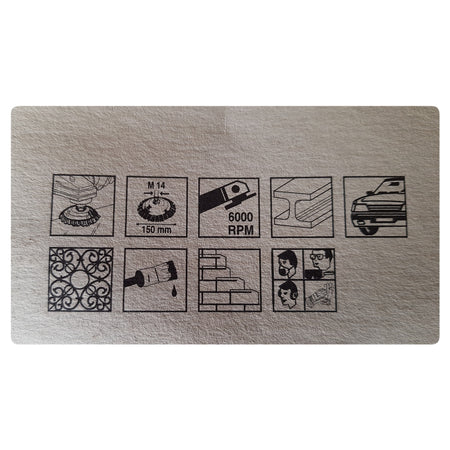 Spazzola circolare a mazzetti ritorti 150mm M14