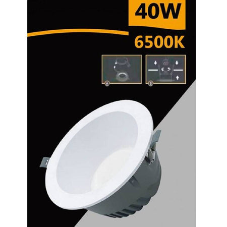 Faretto Smd Led Da Incasso Rotondo 40 W 4000 Lm Luce Bianca 6500k 4000k Gl-ag40