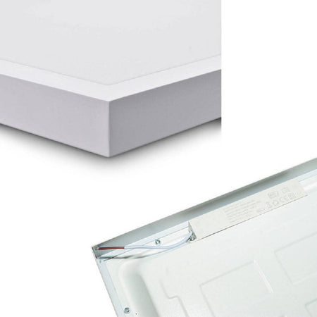 Plafoniera Soffitto 120x30cm Pannello Led 40w 3 Colorazioni Di Luce Lp120-40w-3c