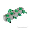 Raccordo rubinetto a 4 vie maschio 3/4 e 1/2 Silverline