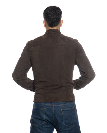 U010 - Giacca Uomo Nabuk in vera pelle