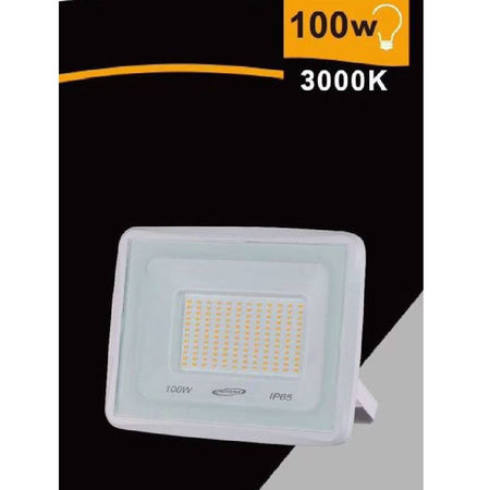 Faretto Led Faro 100 W 9000lm Ip65 Bianco Luce Calda Naturale Fredda Ek02-100w-b
