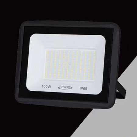 Faretto Led Faro 100watt 9000lm Ip65 Nero Luce Calda Naturale Fredda Ek02-100w-n