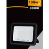 Faretto Led Faro 100watt 9000lm Ip65 Nero Luce Calda Naturale Fredda Ek02-100w-n