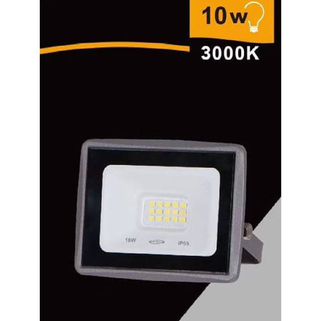 Faretto Led Faro 10watt 900 Lm Ip65 Grigio Luce Naturale Calda Fredda Ek02-10w-g