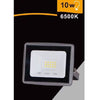 Faretto Led Faro 10watt 900 Lm Ip65 Grigio Luce Naturale Calda Fredda Ek02-10w-g