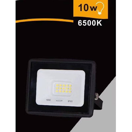 Faretto Led Faro 10 Watt 900 Lm Ip65 Nero Luce Fredda Naturale Calda Ek02-10w-n