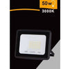 Faretto Led Faro 50 Watt 4500 Lm Ip65 Nero Luce Calda Fredda Naturale Ek02-50w-n