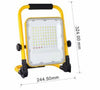 Faro Led Slim Smd 50w Ricaricabile Portatile Staffa Da Esterno Luce 6500k Mg-50