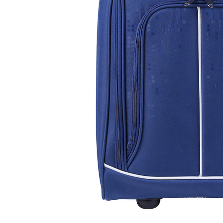 Trolley Frigo da Viaggio Morbido con Ruote e Isolamento Termico 35x20H50 cm Blu
