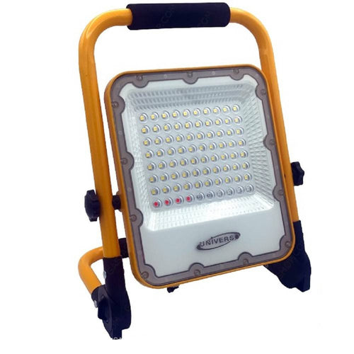 Faro Led Slim Smd 50w Ricaricabile Portatile Staffa Da Esterno Luce 6500k Mg-50