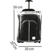 Trolley Frigo da Viaggio Morbido con Ruote e Isolamento Termico 35x20H50 cm Blu