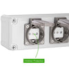 Cassetta Multipresa Elettrica Esterno da Parete 2 Prese Shucko Impermeabili IP54