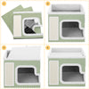 Cuccia per Gatti Tiragraffi Casetta Animale 42x42x33 cm Cuscino e Base Antiscivolo
