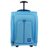 Trolley Frigo da Viaggio Morbido con Ruote e Isolamento Termico 35x20H50 cm Azzurro