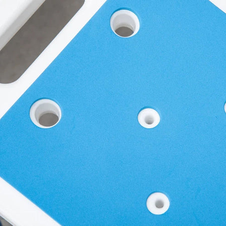 Sgabello Doccia con Piedini Antiscivolo 4 Altezze Regolabili Sedia da Bagno