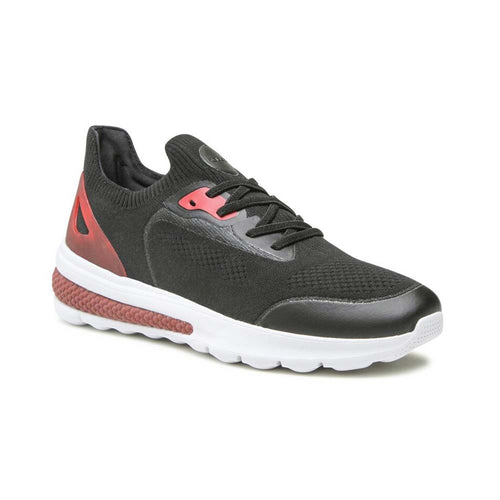 GEOX Sneakers uomo nero rosso U Spherica Actif U35BAA0006KC0048
